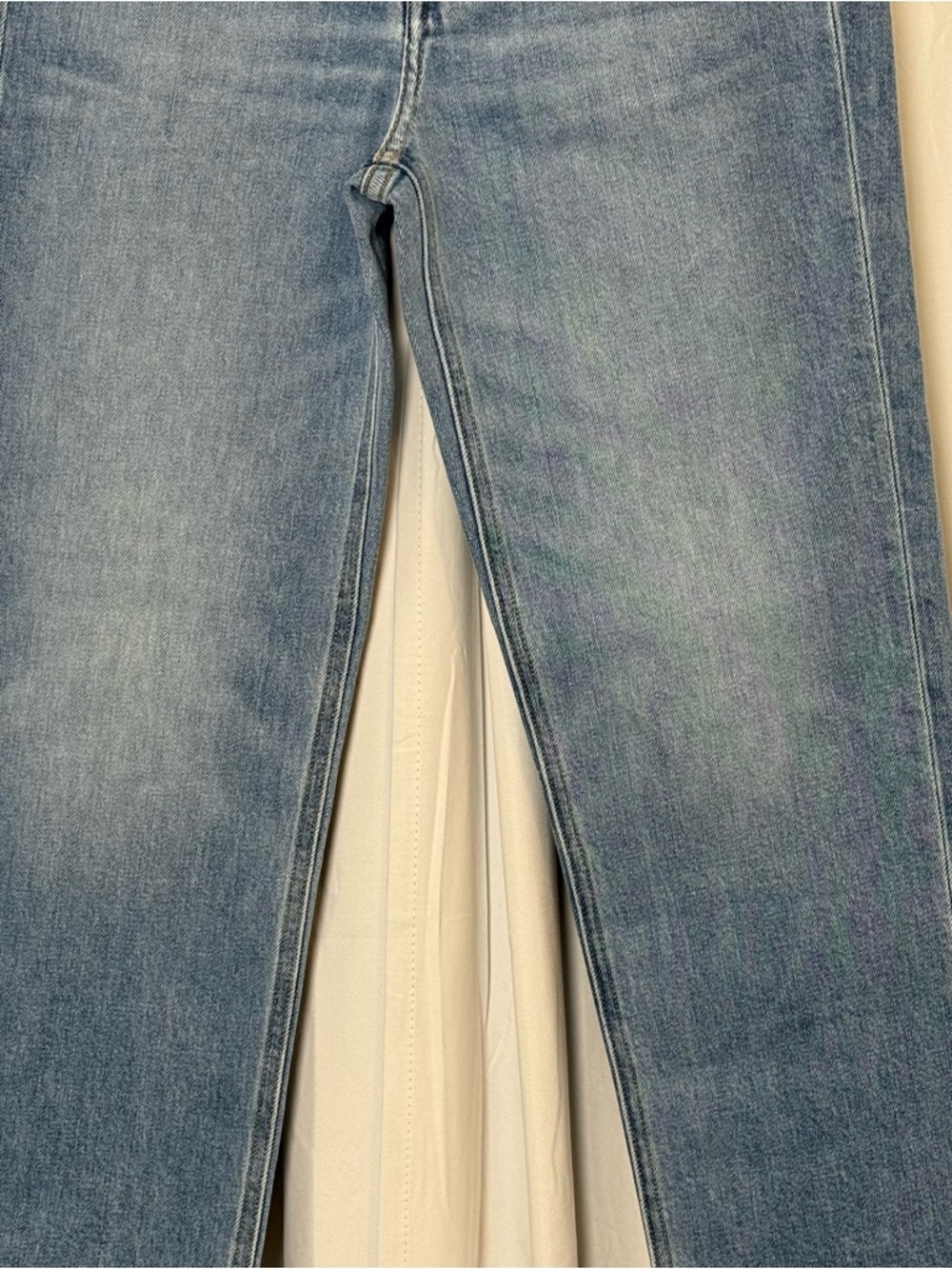 Frank & Eileen Monaghan Jeans 26 High Rise Straight Leg Crop Raw Hem Denim - Picture 5 of 15
